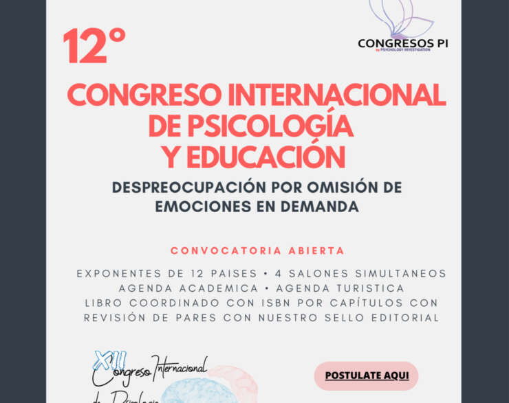 XII CONGRESO INTERNACIONAL DE PSICOLOGÍA Y EDUCACIÓN